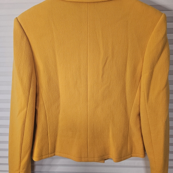 Celine Yellow Double-Breasted Wool Jacket - Picture 3 of 3